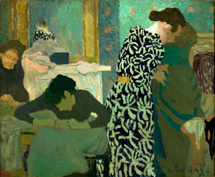 Edouard Vuillard The Flowered Dress oil painting picture